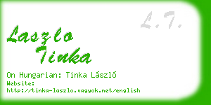 laszlo tinka business card